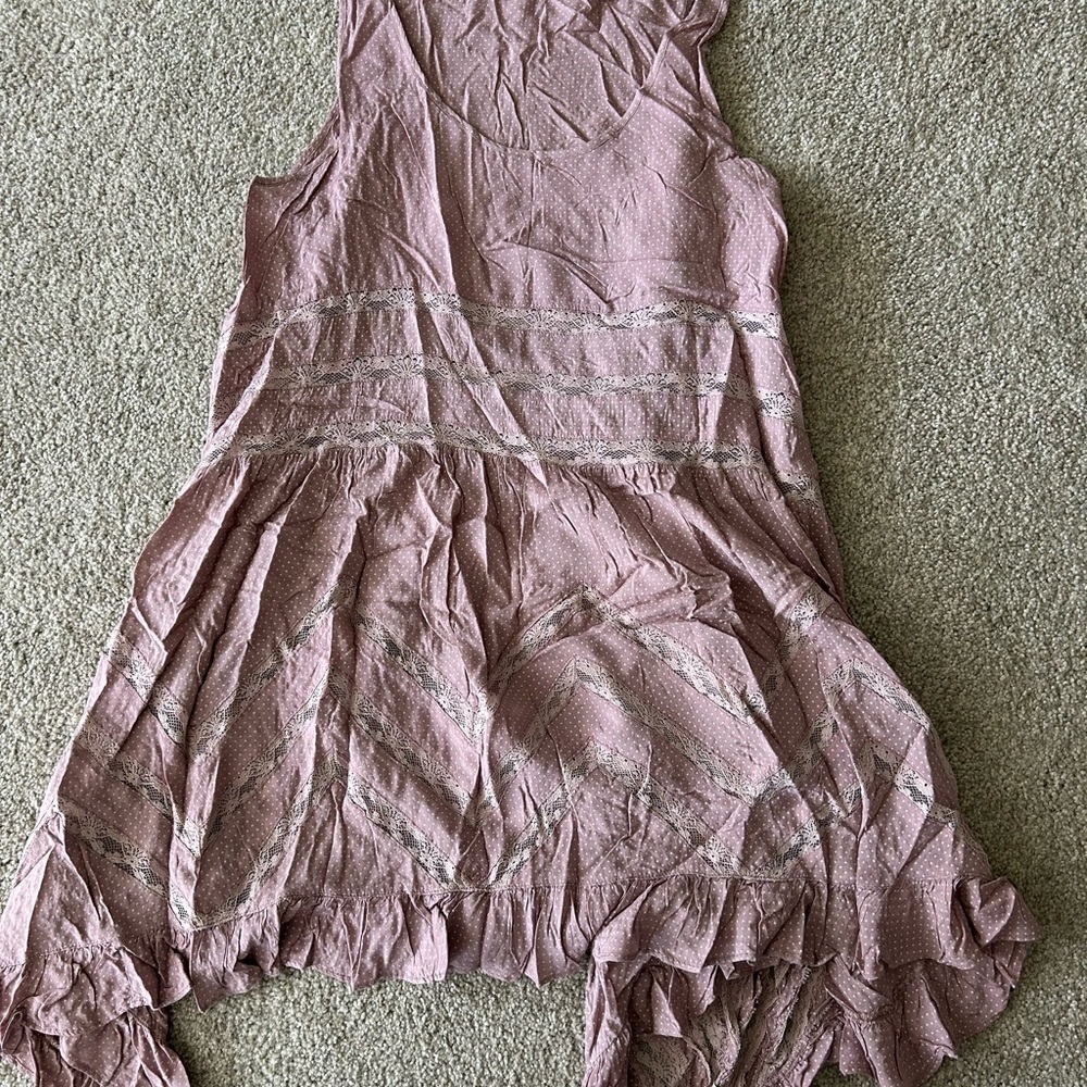 Free People Pink Sleeveless Blouse